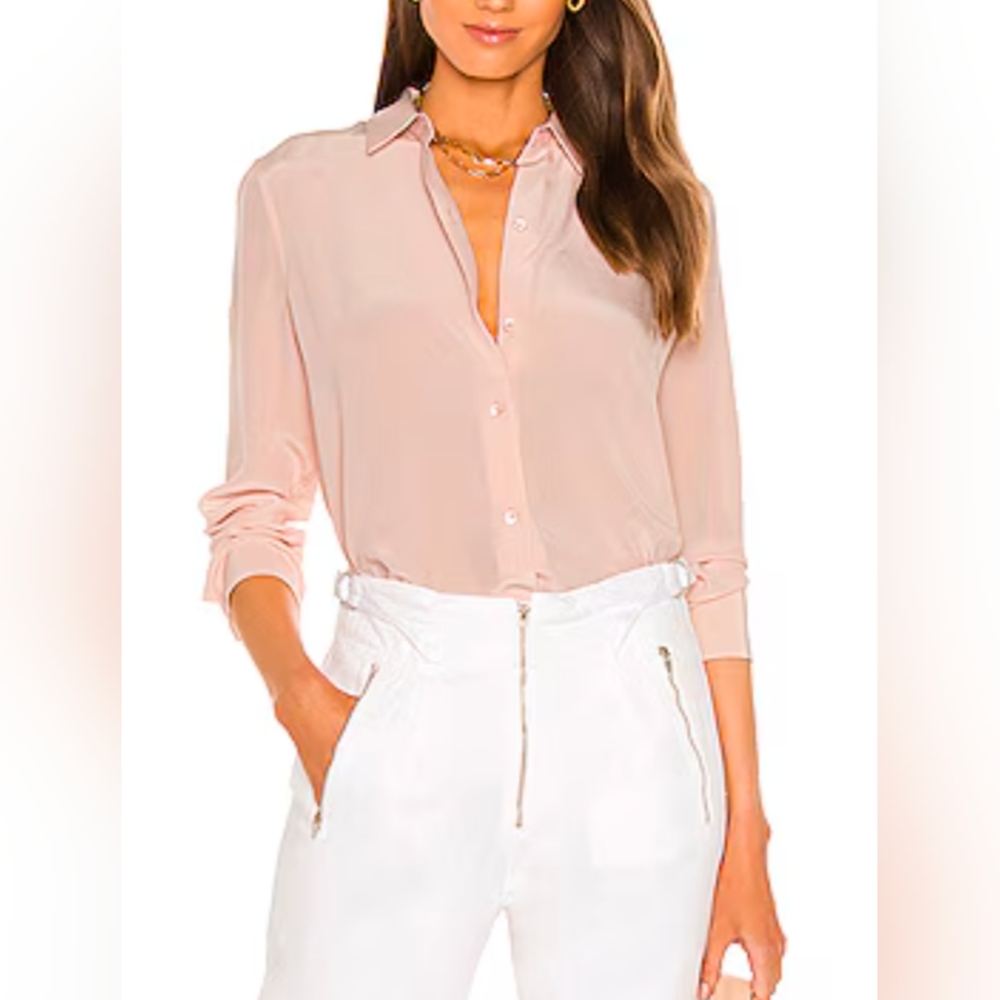 Equipment Essential blouse in Peach Whip size Medium